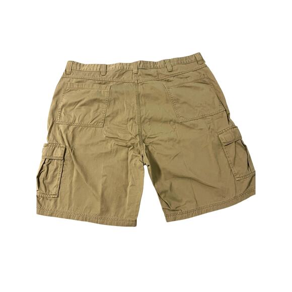 Wrangler Cargo Shorts Mens 46 10" Tan Gorpcore Outdoor Workwear Retro - Picture 2 of 8